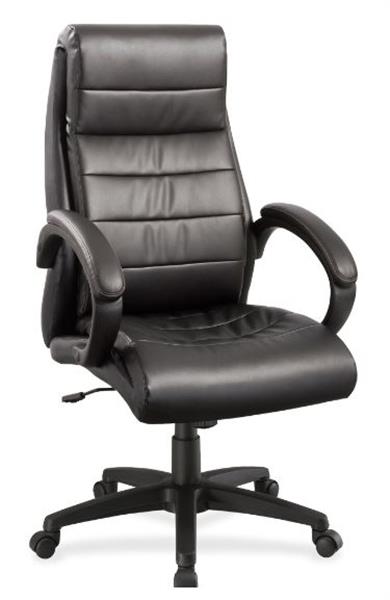 Lorell Deluxe High-Back Leather Chair